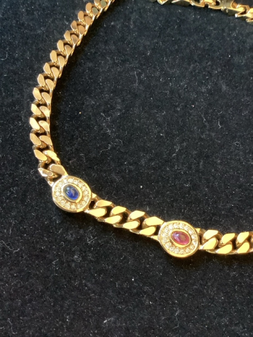 Vintage 70’s Christian Dior Multi-Cabochon Necklacd - Picture 4 of 11